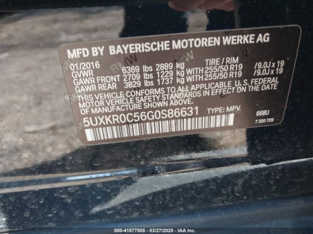 5UXKR0C56G0S86631 BMW X5 Xdrive35i