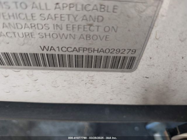 WA1CCAFP5HA029279 Audi Sq5 3.0t Premium Plus