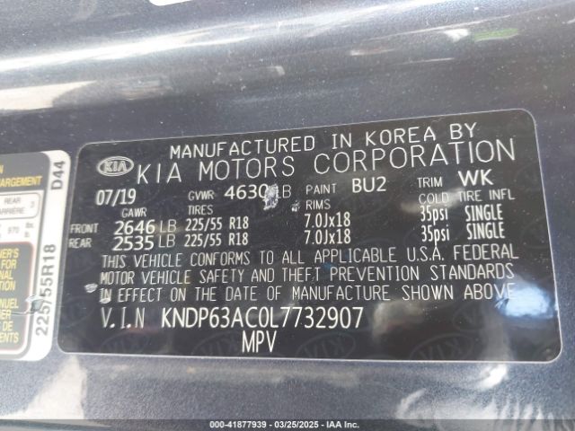 KNDP63AC0L7732907 KIA SPORTAGE S