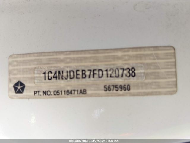 1C4NJDEB7FD120738 Jeep Compass High Altitude Edition