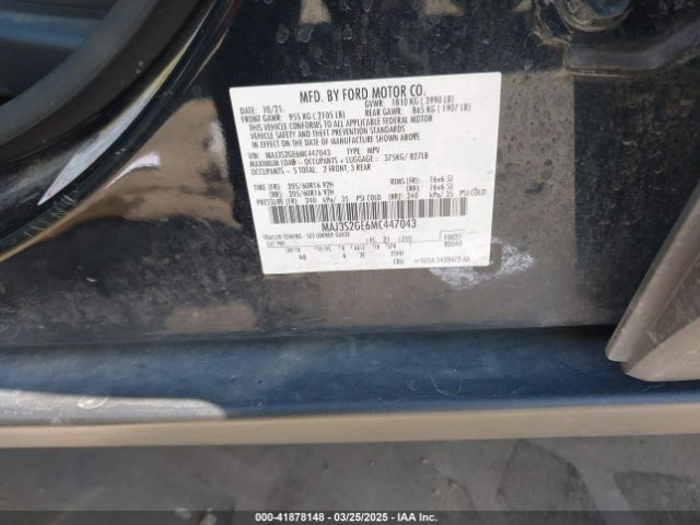 MAJ3S2GE6MC447043 Ford Ecosport Se