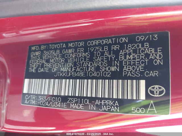 Scion XD 2014 JTKKUPB48E1040102 Image 9