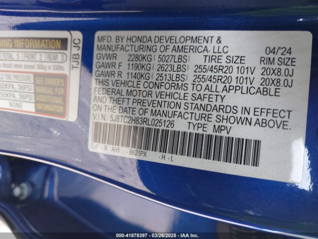 5J8TC2H83RL025126 Acura Rdx A-spec Advance Package