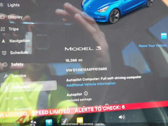 5YJ3E1EA8PF613985 Tesla Model 3 Rear-wheel Drive