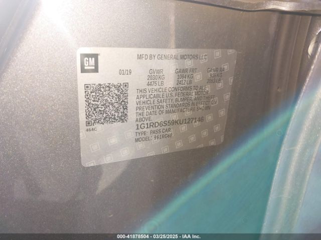 1G1RD6S59KU127146 Chevrolet Volt Premier