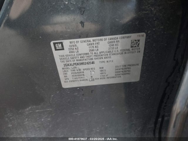 2GKALPEK9H6242646 GMC Terrain Slt