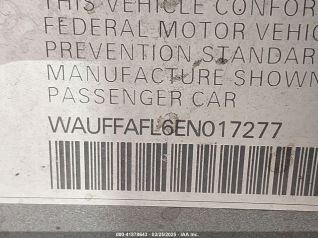 WAUFFAFL6EN017277 Audi A4 2.0t Premium