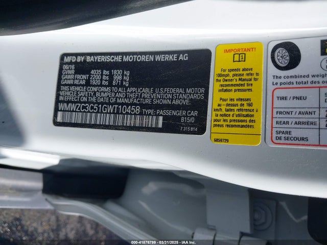 WMWZC3C51GWT10458 Mini Countryman Cooper S