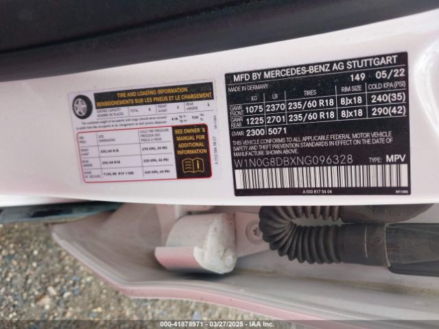 W1N0G8DBXNG096328 Mercedes-Benz Glc 300 Suv