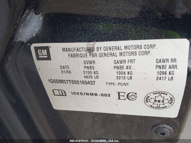2006 CADILLAC CTS 1G6DM57T660169437 Photo 8