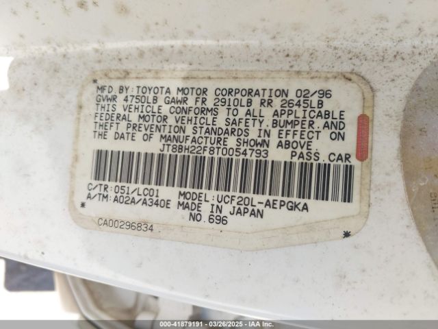 1996 LEXUS LS JT8BH22F8T0054793 Photo 8