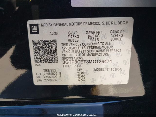 3GTP8CET8MG126474 GMC Sierra 1500 2wd  Short Box Elevation