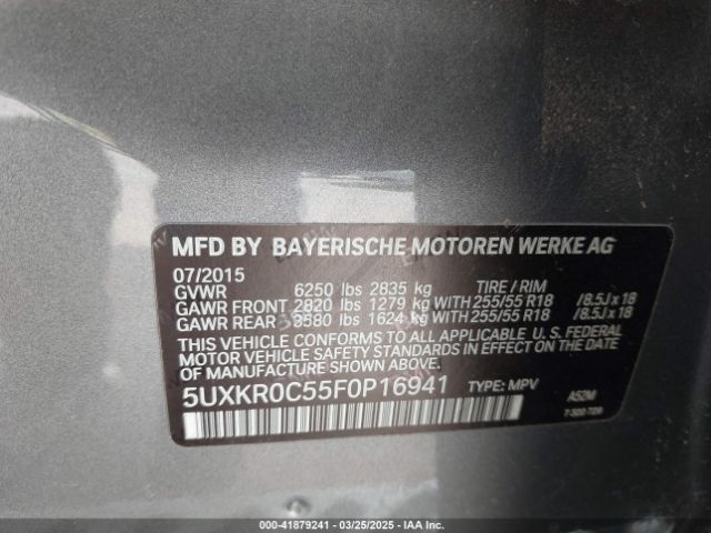 5UXKR0C55F0P16941 BMW X5 Xdrive35i