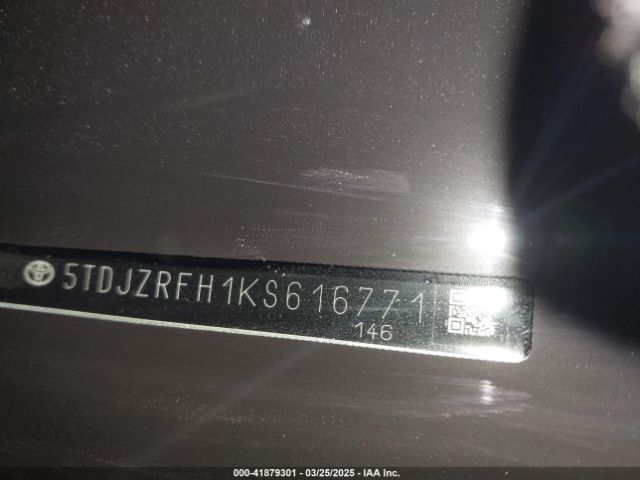 5TDJZRFH1KS616771 Toyota Highlander Xle