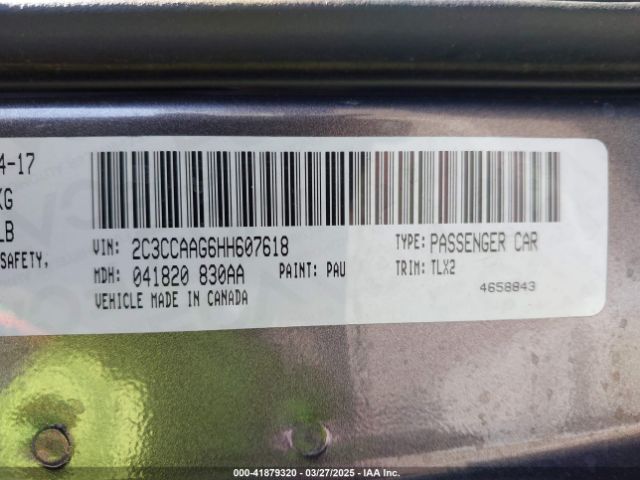 2017 CHRYSLER 300 2C3CCAAG6HH607618 Photo 8