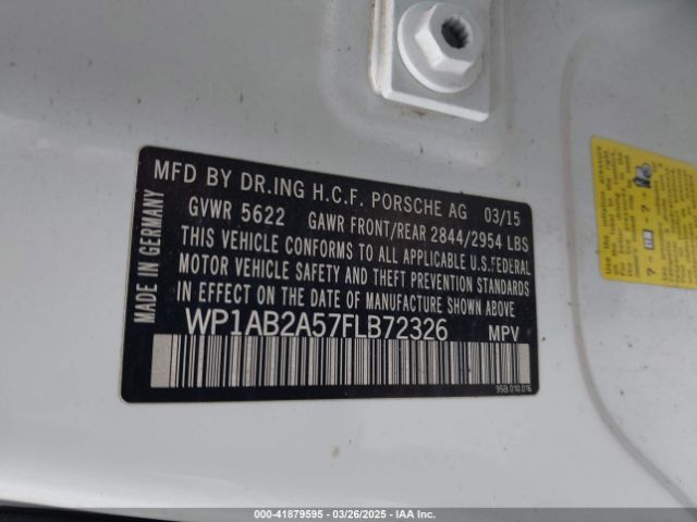 2015 PORSCHE MACAN WP1AB2A57FLB72326 Photo 8