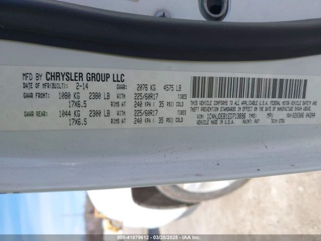 1C4NJDEB1ED713896 Jeep Compass Latitude