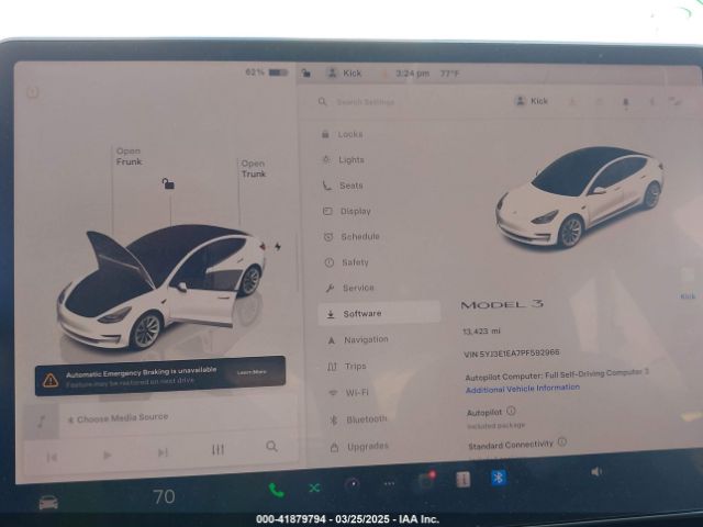 5YJ3E1EA7PF592966 Tesla Model 3 Rear-wheel Drive