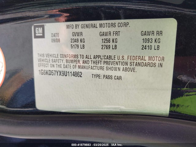 2009 CADILLAC DTS 1G6KD57YX9U114862 Photo 8