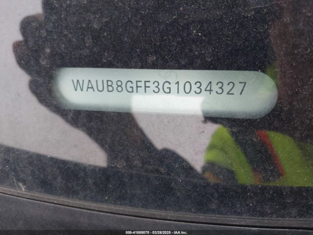 WAUB8GFF3G1034327 Audi A3 2.0t Premium