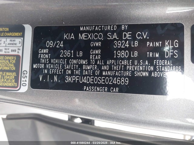 KIA 2025 2025 3KPFU4DE0SE024689 Image 9