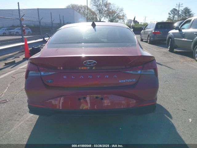 KMHLM4AJ6PU082220 Hyundai Elantra Hybrid Blue