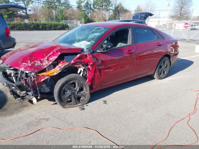KMHLM4AJ6PU082220 Hyundai Elantra Hybrid Blue