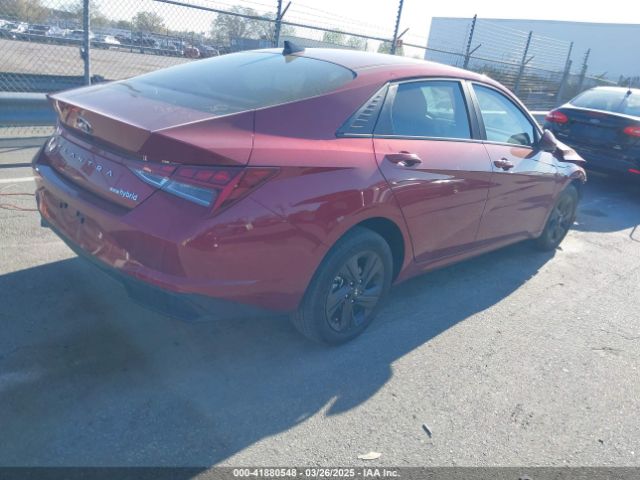 KMHLM4AJ6PU082220 Hyundai Elantra Hybrid Blue