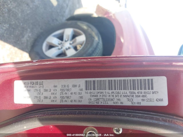 RAM 1500 2020 1C6RR7TT9LS101047 Image 9