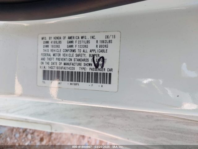 1HGCT1B38FA014329 Honda Accord Lx-s