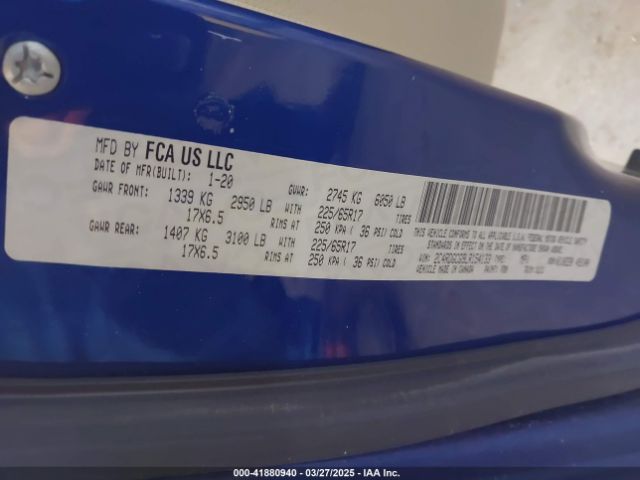 2C4RDGCG9LR154133 Dodge Grand Caravan Sxt