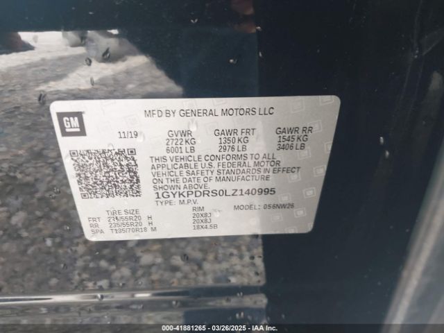 2020 CADILLAC XT6 1GYKPDRS0LZ140995 Photo 8