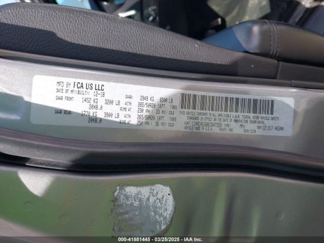 2019 DODGE DURANGO 1C4RDHDG8KC647359 Photo 8