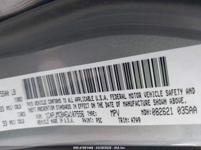 1C4PJMCB4EW107556 Jeep Cherokee Latitude