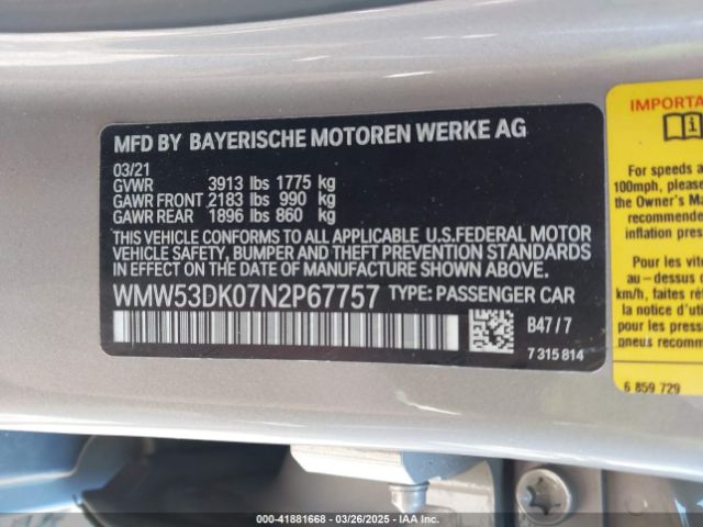 2022 MINI HARDTOP WMW53DK07N2P67757 Photo 8