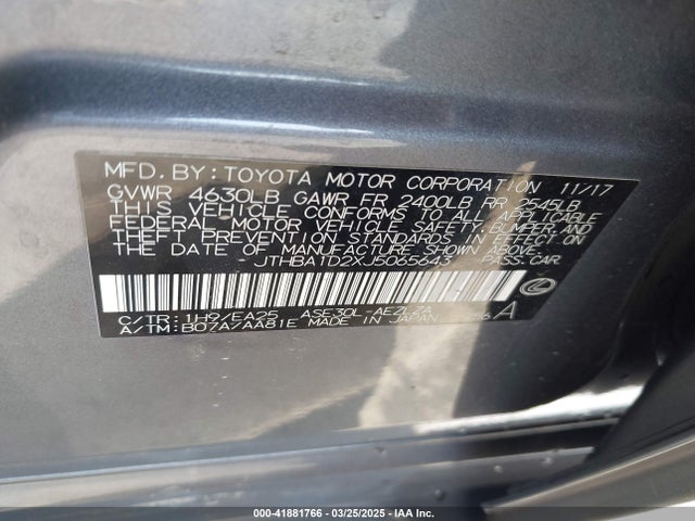 JTHBA1D2XJ5065643 Lexus IS 300