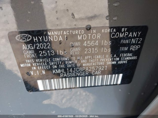 KMHL14JC8PA257921 Hyundai Sonata N Line