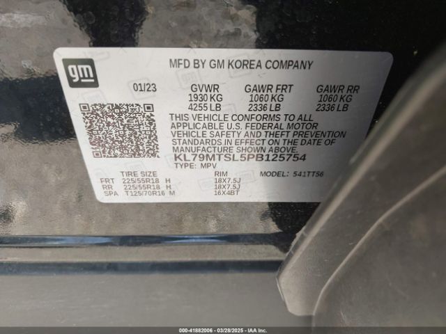 KL79MTSL5PB125754 Chevrolet Trailblazer Fwd Rs