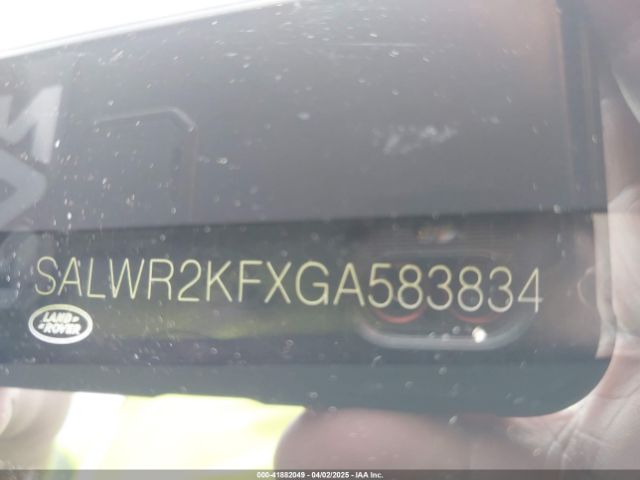 SALWR2KFXGA583834 Land Rover Range Rover Sport 3.0l V6 Turbocharged Diesel Hse Td6