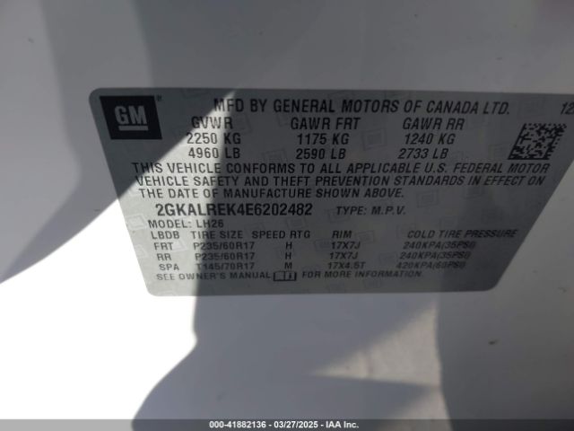 2GKALREK4E6202482 GMC Terrain Sle-2