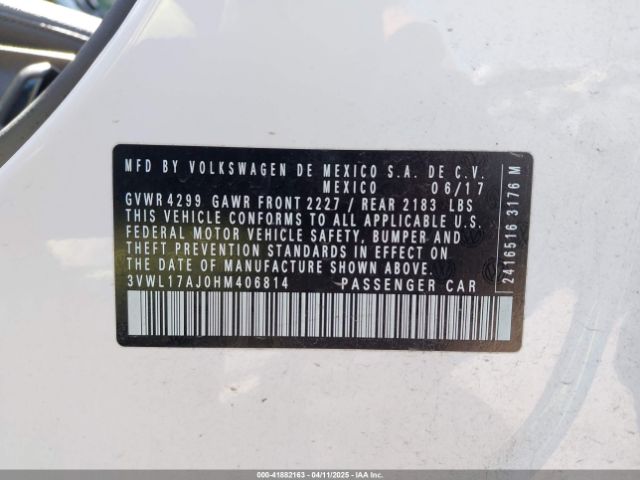 3VWL17AJ0HM406814 Volkswagen Jetta 1.8t Sel/1.8t Sel Premium