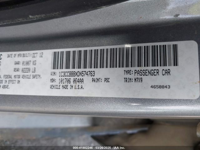 2013 CHRYSLER 200 1C3CCBBBXDN574763 Photo 8