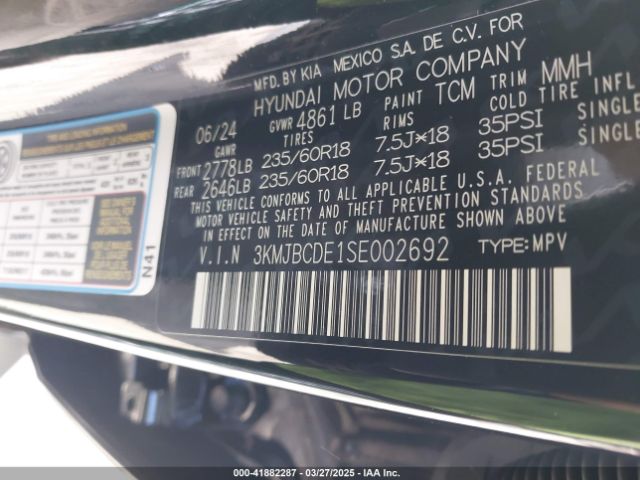 3KMJBCDE1SE002692 Hyundai TUCSON SEL