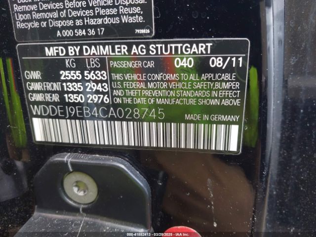 2012 MERCEDES-BENZ CL 550 WDDEJ9EB4CA028745 Photo 8