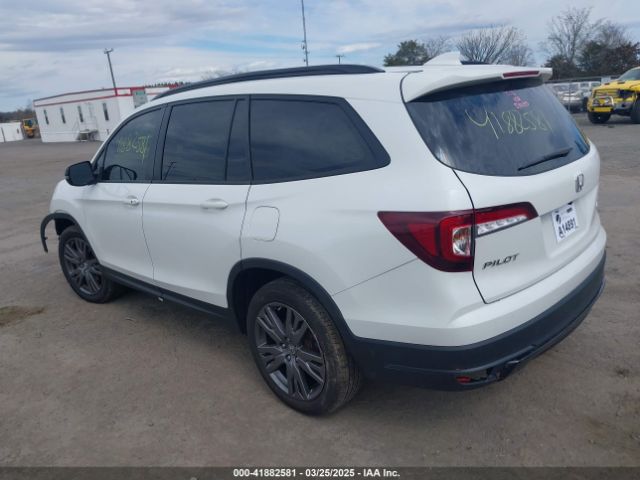 5FNYF6H3XNB037388 Honda Pilot Awd Sport