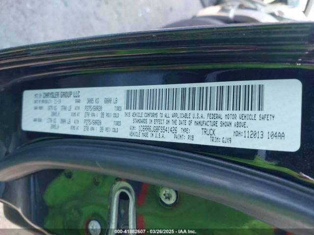 1C6RR6JG8FS541426 RAM 1500 Laramie