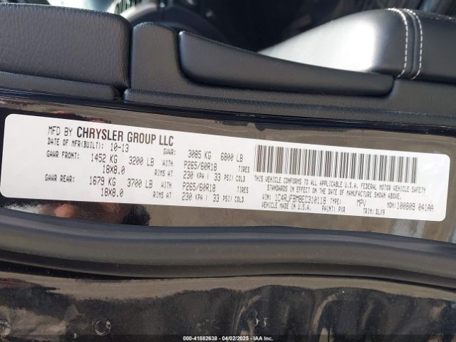 2014 JEEP GRAND CHEROKEE 1C4RJFBM8EC310118 Photo 8