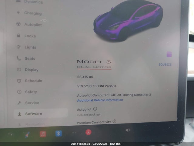 2022 TESLA MODEL 3 5YJ3E1EC3NF248534 Photo 6