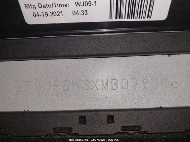 5FNYF6H3XMB079395 Honda Pilot Awd Ex