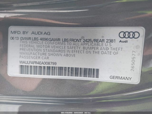 WAULFAFR4EA008799 Audi A5 2.0t Premium